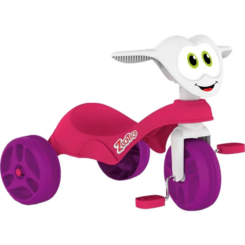 Triciclo Zootico Assento Anatômico Bandeirante Azul/vermlho/branco