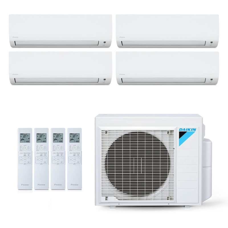 Ar-Condicionado Multi Split Inverter Daikin 34.000 (3x Evap HW 9.000 + 1x Evap HW 12.000) Quente/Frio 220V