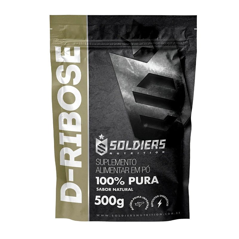 D - Ribose 500g - 100% Puro Importado - Soldier Nutrition
