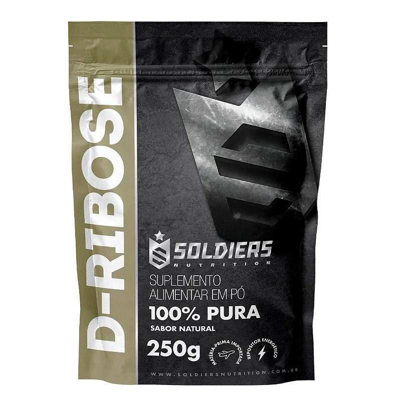 D - Ribose 250g - 100% Puro Importado - Soldier Nutrition