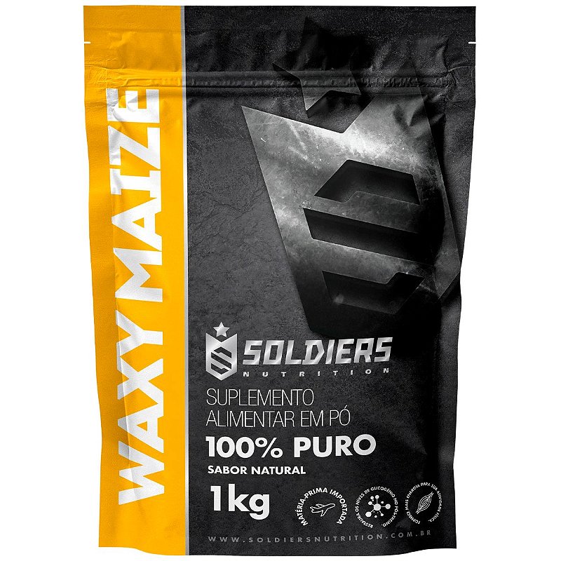 Waxy Maize 1Kg - 100% Puro Importado - Soldiers Nutrition